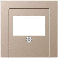 Лицевая панель Jung A creation для 2-м. розетки USB/аудио шампань картинка